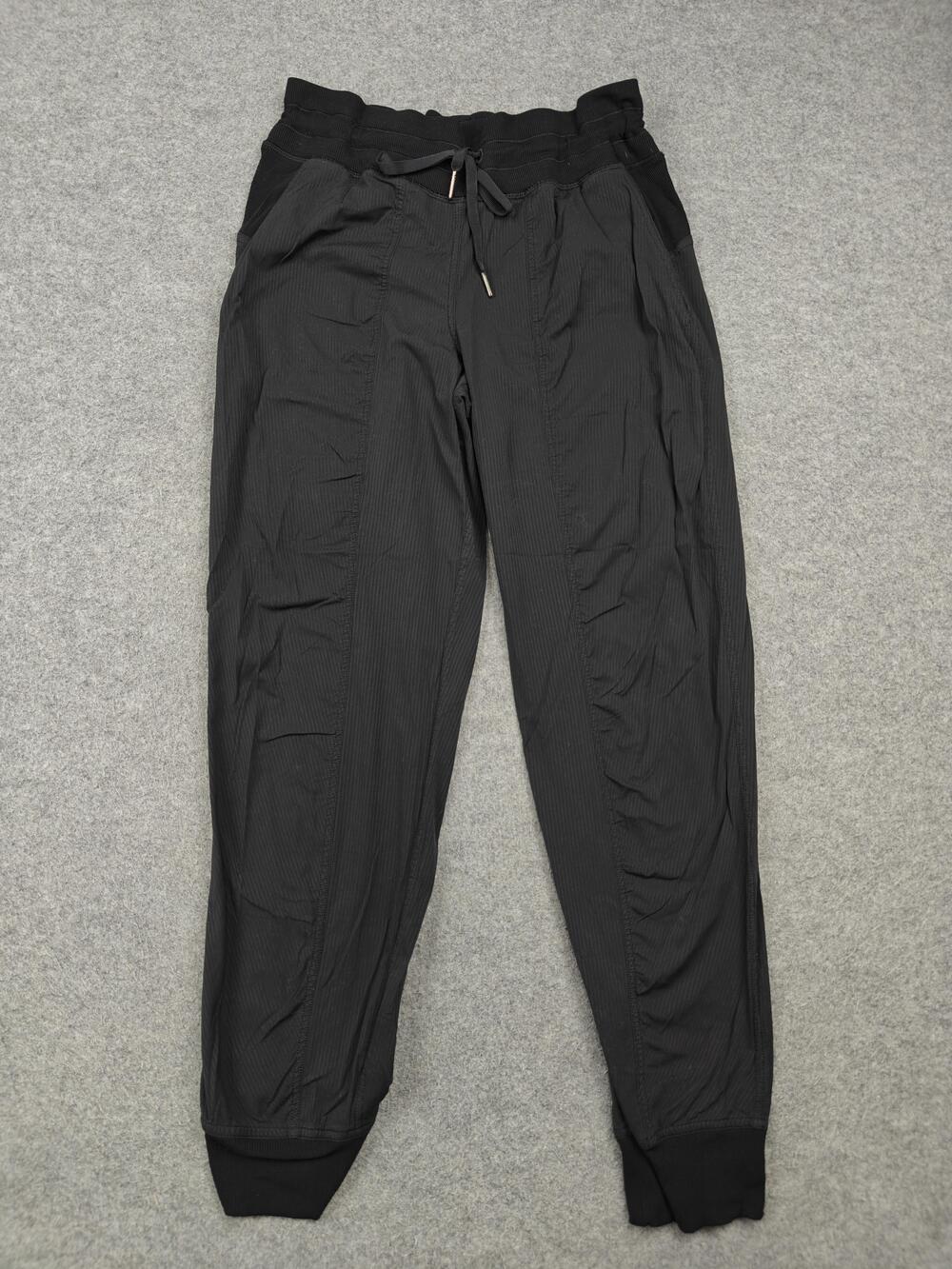 Lululemon Pants Womens 8 Black Dance Studio Tapered Jogger Drawstring Pockets